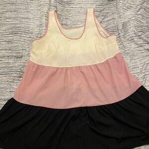 SHEIN Curve Black and Gray Top